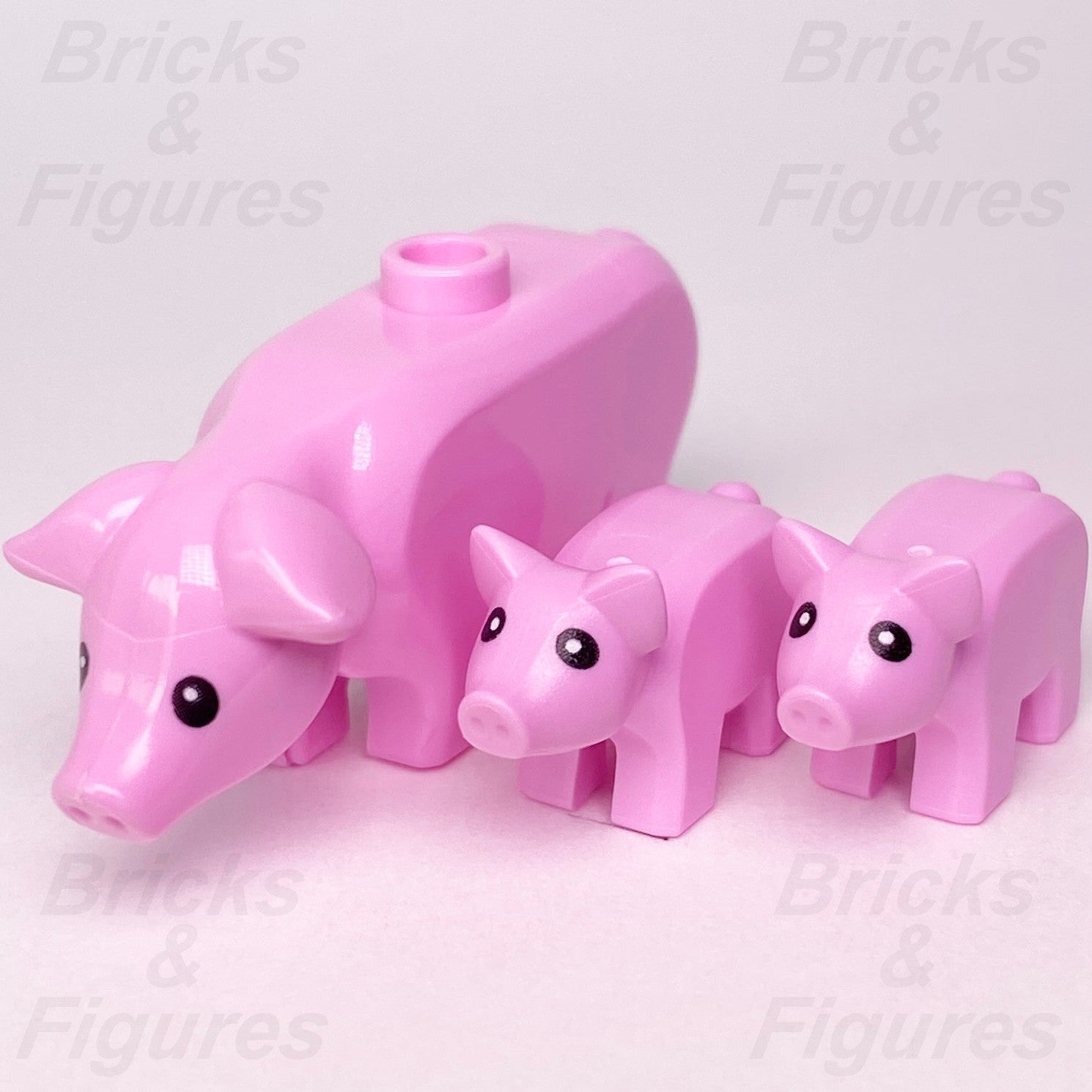 LEGO® City Bright Pink Pig w/ Piglet Pack Animal Minifigure Part Farm Ideas x 30