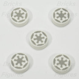 LEGO Star Wars Imperial Cog Part 1 x 1 Round Tile Galactic Empire 98138pb086 x50