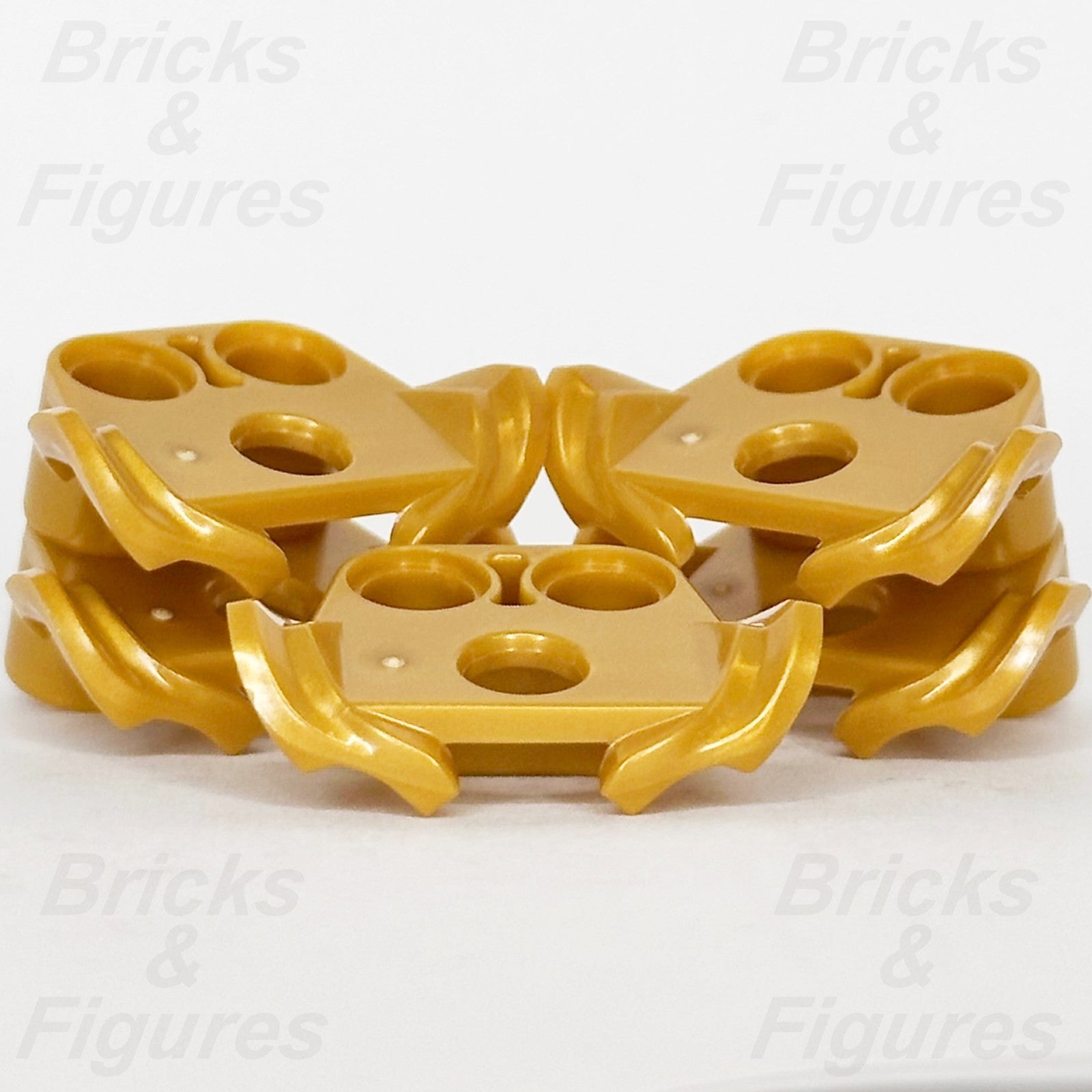 LEGO Minifigure Shoulder Armour Part Pearl Gold Tiered Fins Body Wear 86123 x 50