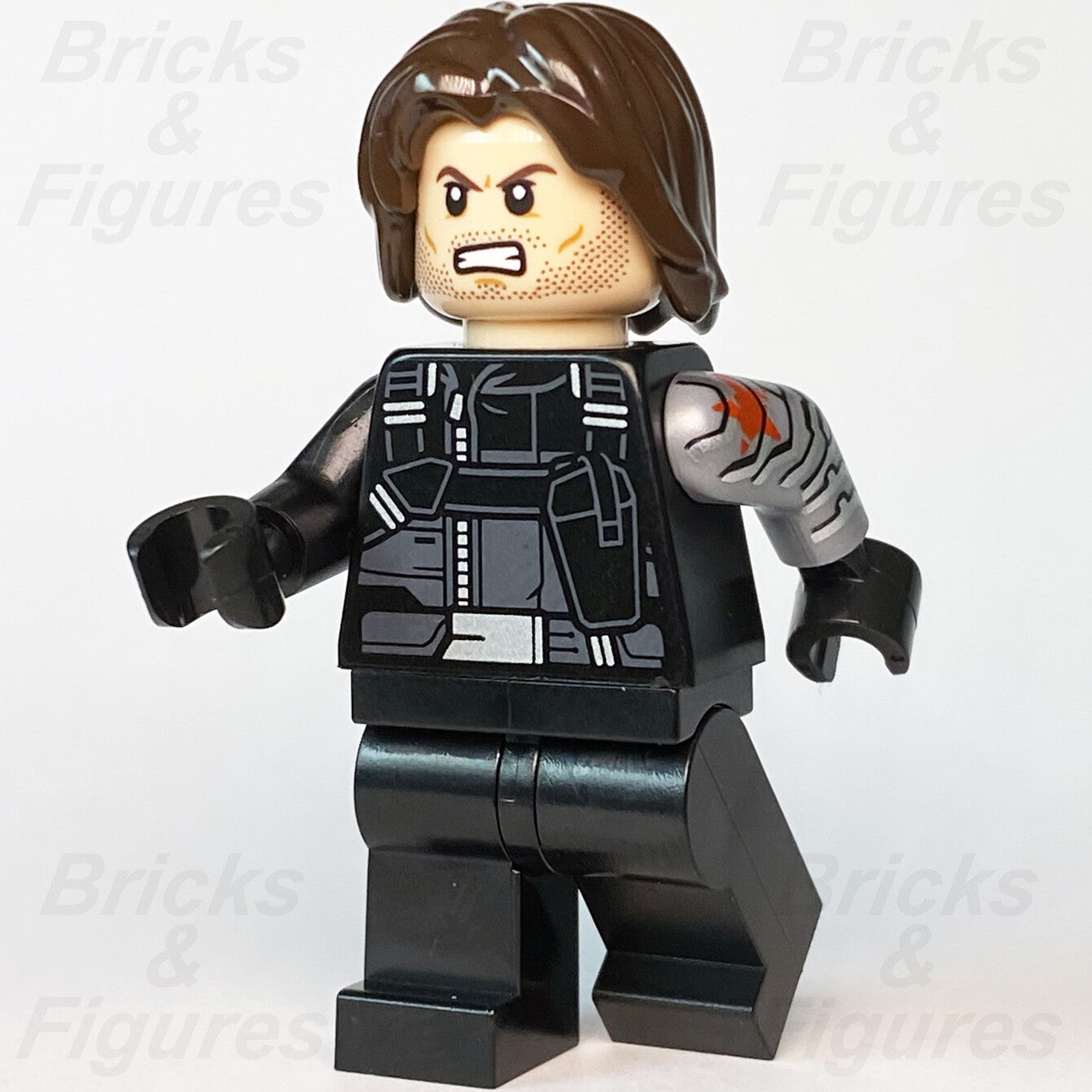 LEGO Marvel Super Heroes Bucky Barnes Winter Soldier Minifigure 76047 Used0