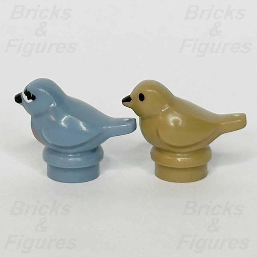 LEGO Small Bird Animal Minifigure Part Sand Blue & Dark Tan 11372 41835 x 22