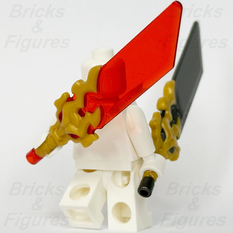 LEGO Ninjago Reveal Blade Weapon Part Sword Red & Grey Dragon Head Hilt 72682