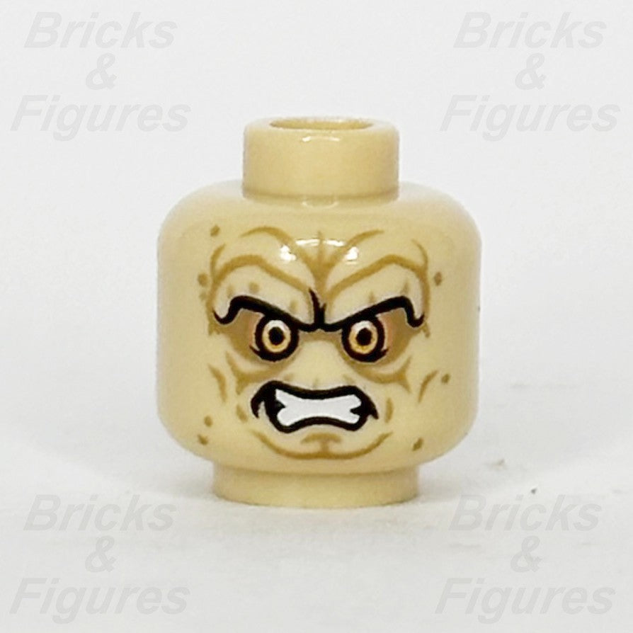 LEGO Star Wars Emperor Palpatine Minifigure Head Part Evil Smile Tan 3626pb11751