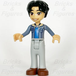 LEGO Friends Niko Minifigure Sand Blue Jacket Brown Shoes Minifig 41757 frnd625 - Bricks & Figures