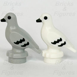LEGO City Pigeon Animal Minifigure Part Light Bluish Grey & White Bird 7188 x 21