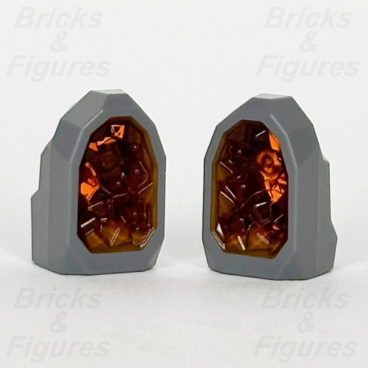 LEGO Rock Geode with Trans-Orange Crystals x 2 City Parts 49656pb09 75640 769761