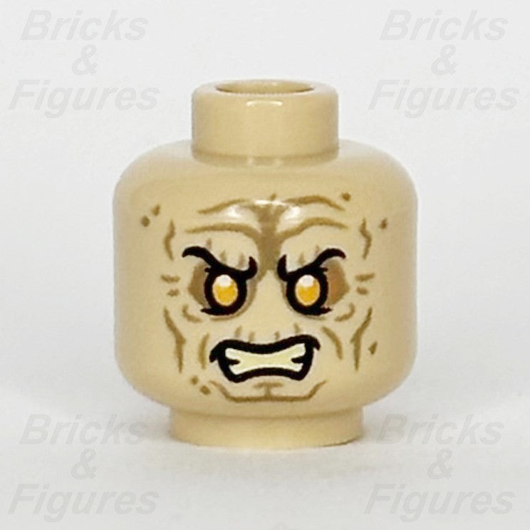 LEGO Star Wars Emperor Palpatine Minifigure Head Part Yellow Eyes Tan 3626pb33100