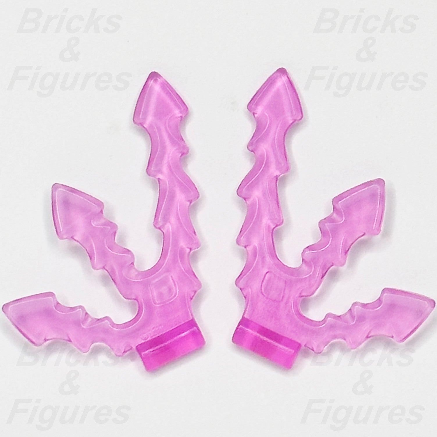 LEGO Lightning Bolt Minifigure Accessory Part Magic Trans Dark Pink 5688  x 20