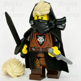 MOC Castle Wolfpack Assassin Minifigure Genuine LEGO with Custom Cape Sheath0
