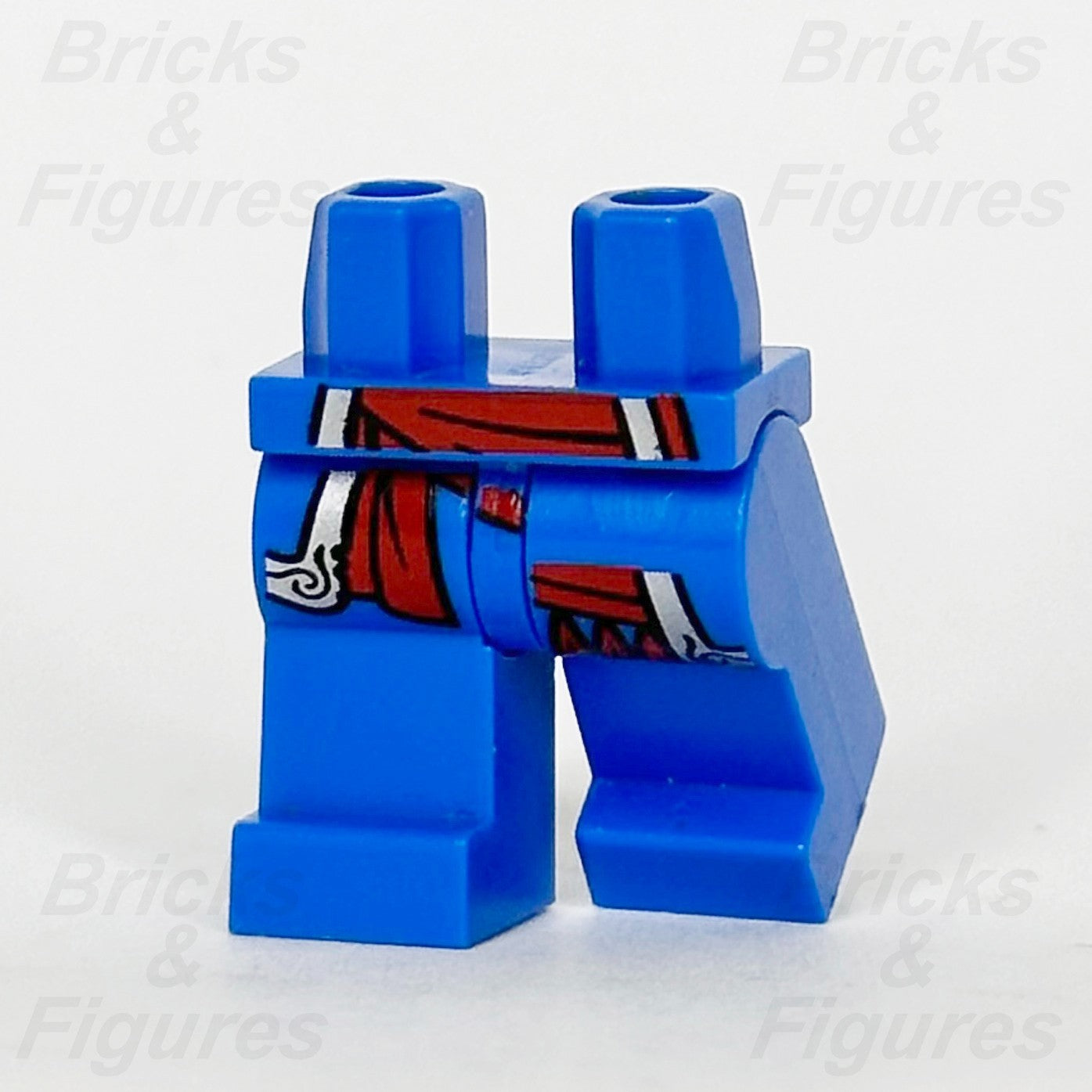 LEGO® Pirate Minifigure Blue Legs Part Red Coattails Silver Trim Sash BAM 20241
