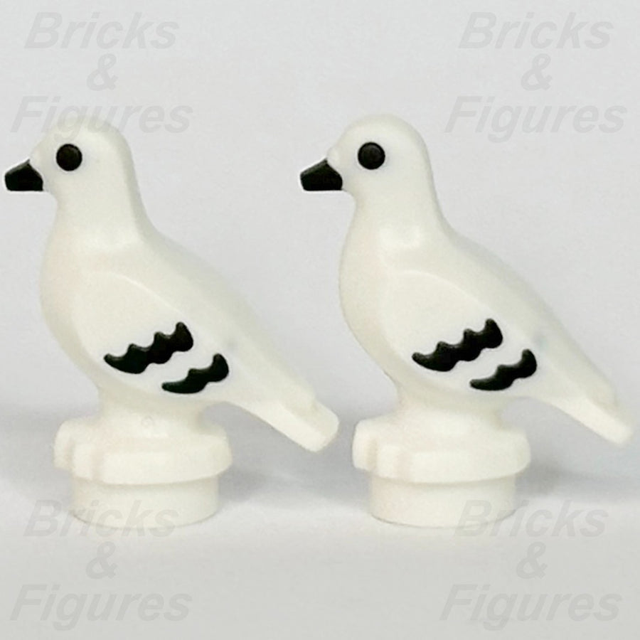 LEGO City Pigeon Animal Minifigure Part White Black Eyes Bird 910062 11371 x 21
