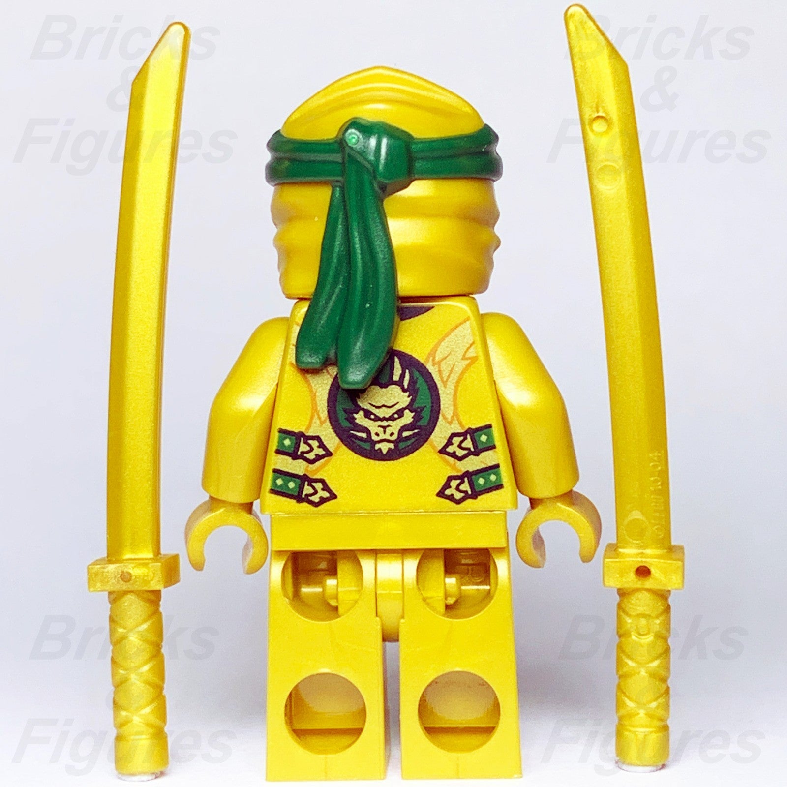 LEGO Ninjago Lloyd Minifigure Golden Ninja Legacy Garmadon 70666 njo0499 Used2