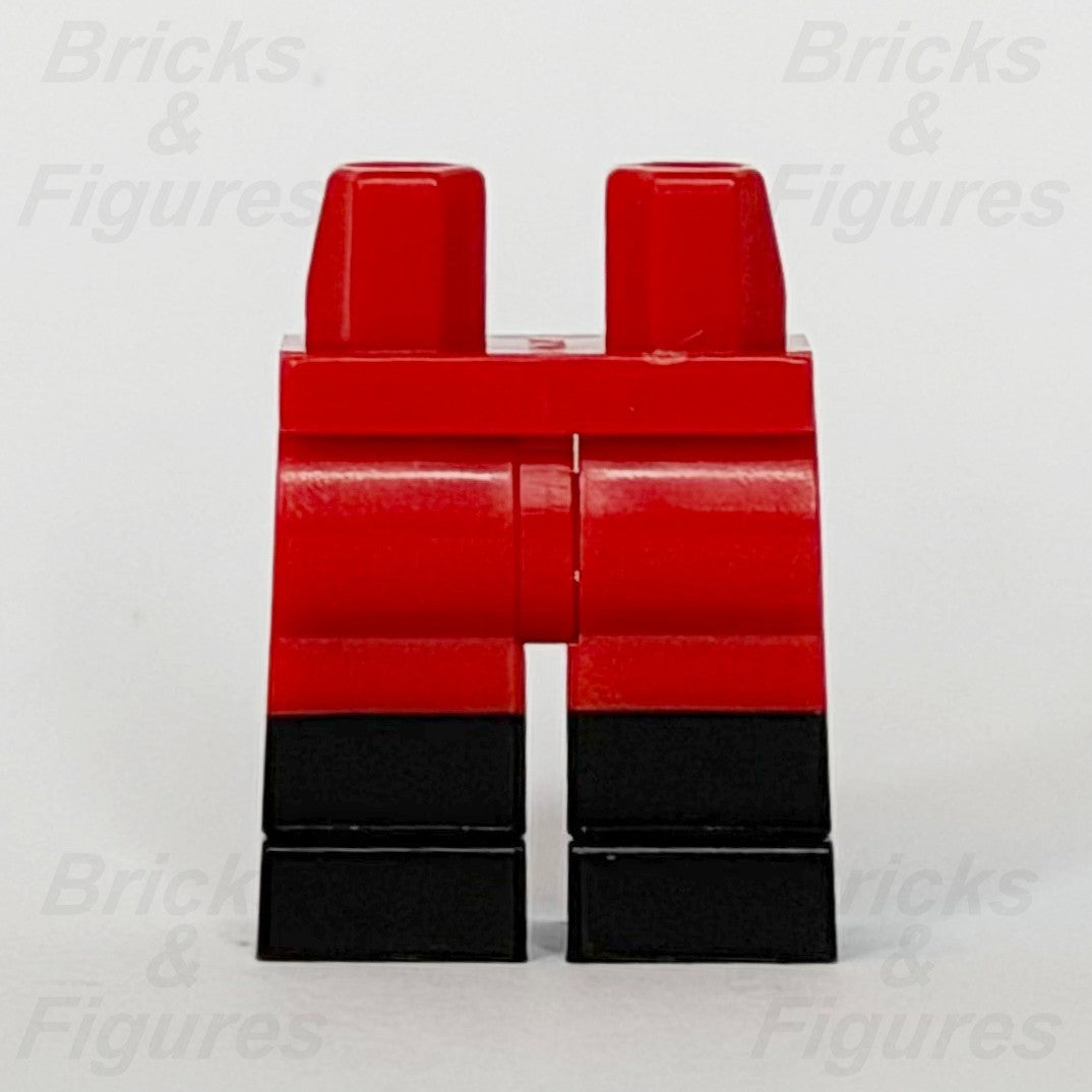 LEGO® Red Minifigure Legs Part Moulded Lower Black Boots 6381759 970c00pb04110