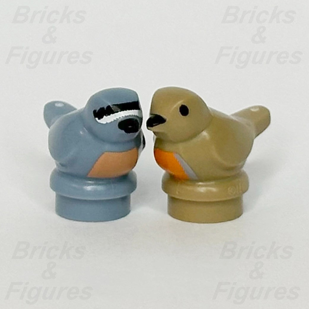 LEGO Small Bird Animal Minifigure Part Sand Blue & Dark Tan 11372 41835 x 21