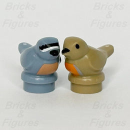 LEGO Small Bird Animal Minifigure Part Sand Blue & Dark Tan 11372 41835 x 21
