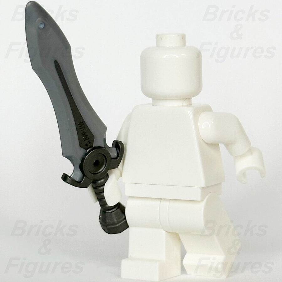 LEGO Minifigure Sword Weapon Part Flat Silver Blade Grey Hilt Broadsword 21348 - Bricks & Figures