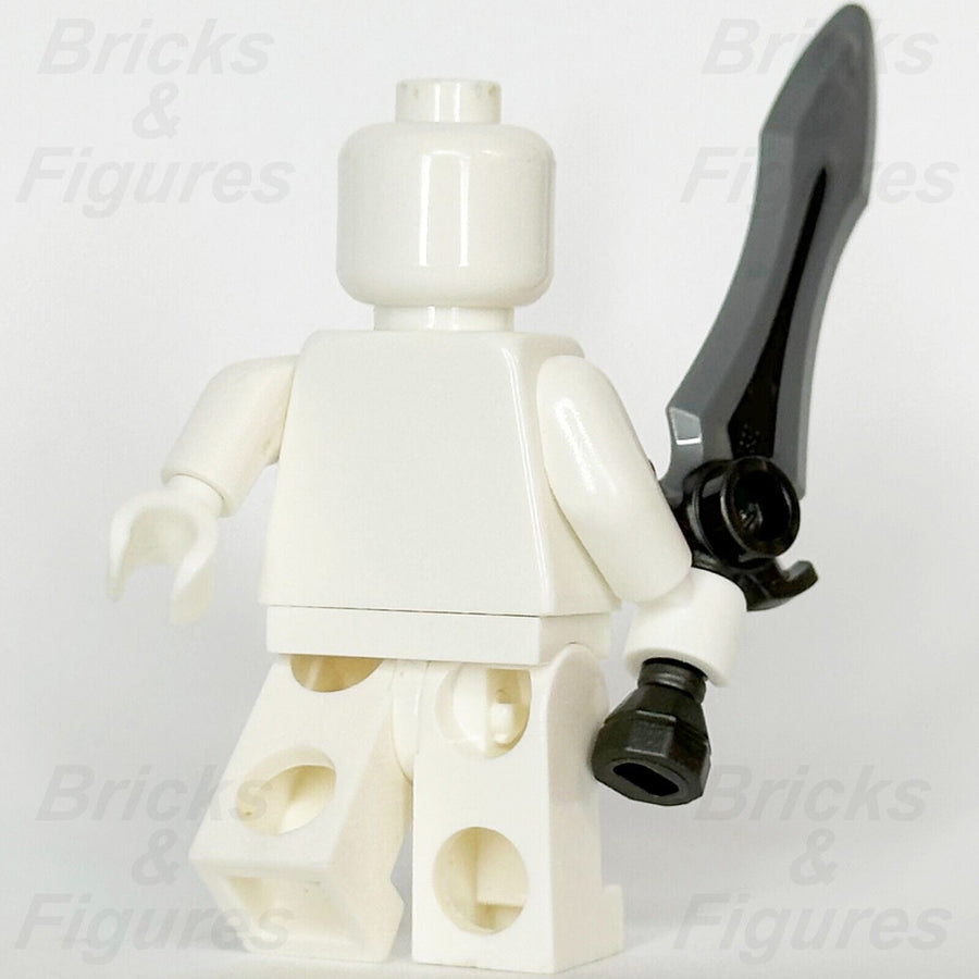 LEGO Minifigure Sword Weapon Part Flat Silver Blade Grey Hilt Broadsword 21348 - Bricks & Figures