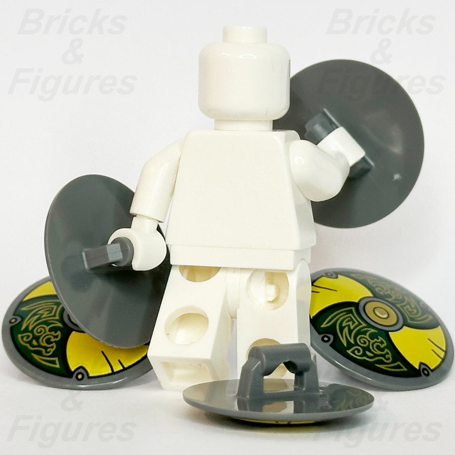 LEGO Ideas Viking Shield Minifigure Part Yellow Green Odin's Wolves 21343 x 52