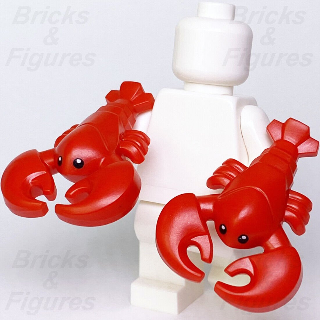 2 x LEGO Lobster Red Animal Minifigure City Town Animal Part 27152pb01 21310 - Bricks & Figures