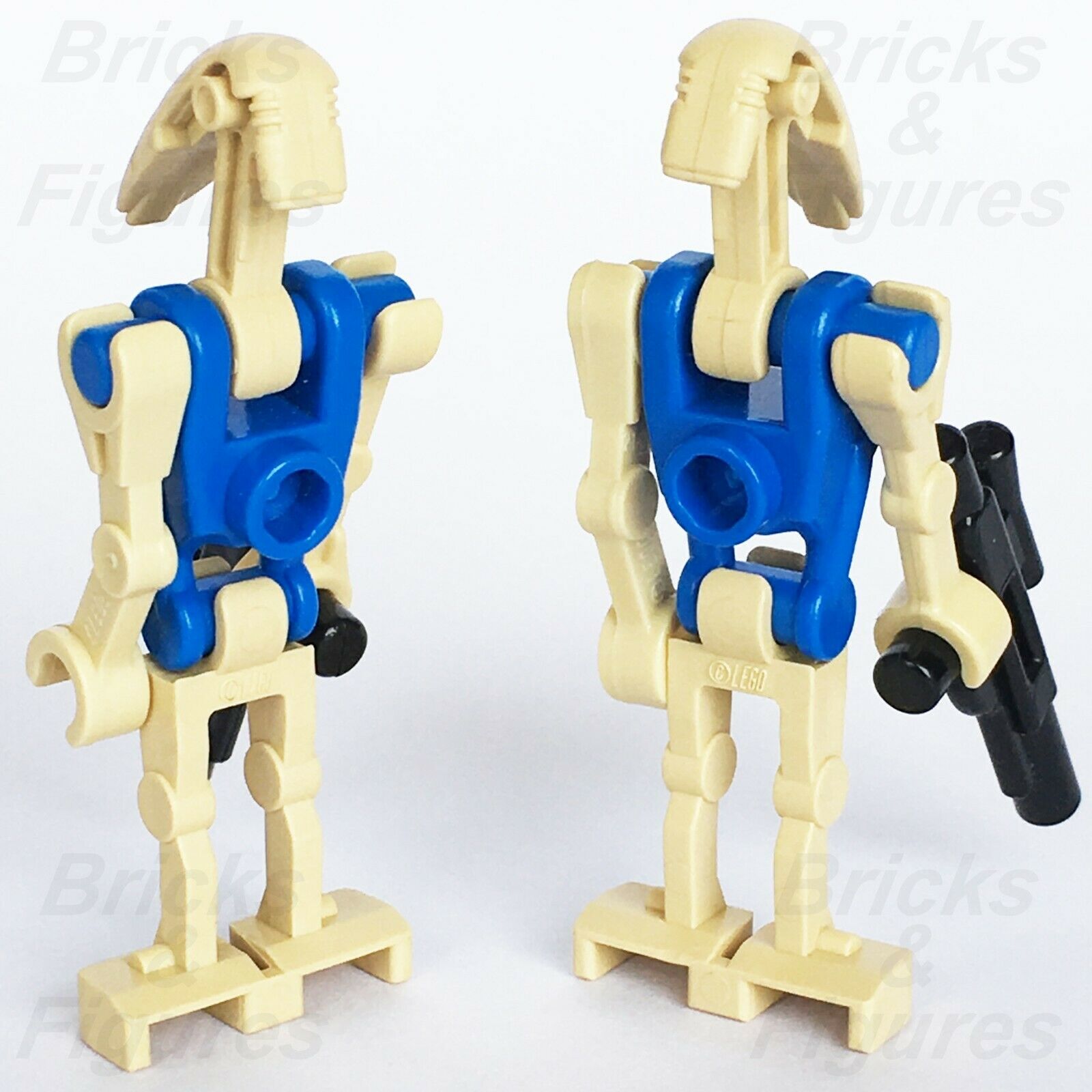 2 x New Star Wars LEGO Battle Droid Pilot Blue Minifigure 75080 75058 75041 - Bricks & Figures