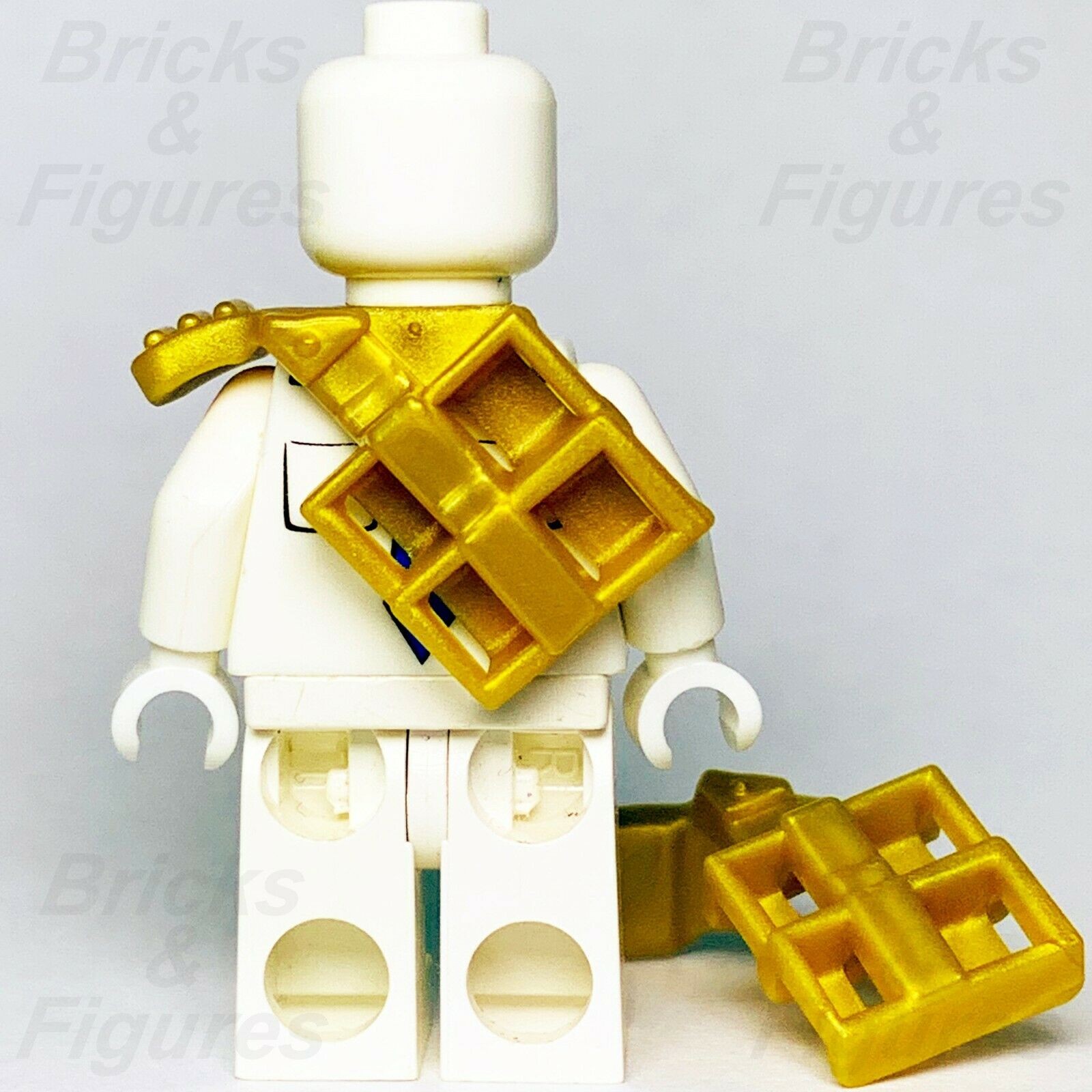 2 x Ninjago LEGO Gold Ninja Armor Shoulder Pad Scabbard for two Katana Swords Part - Bricks & Figures