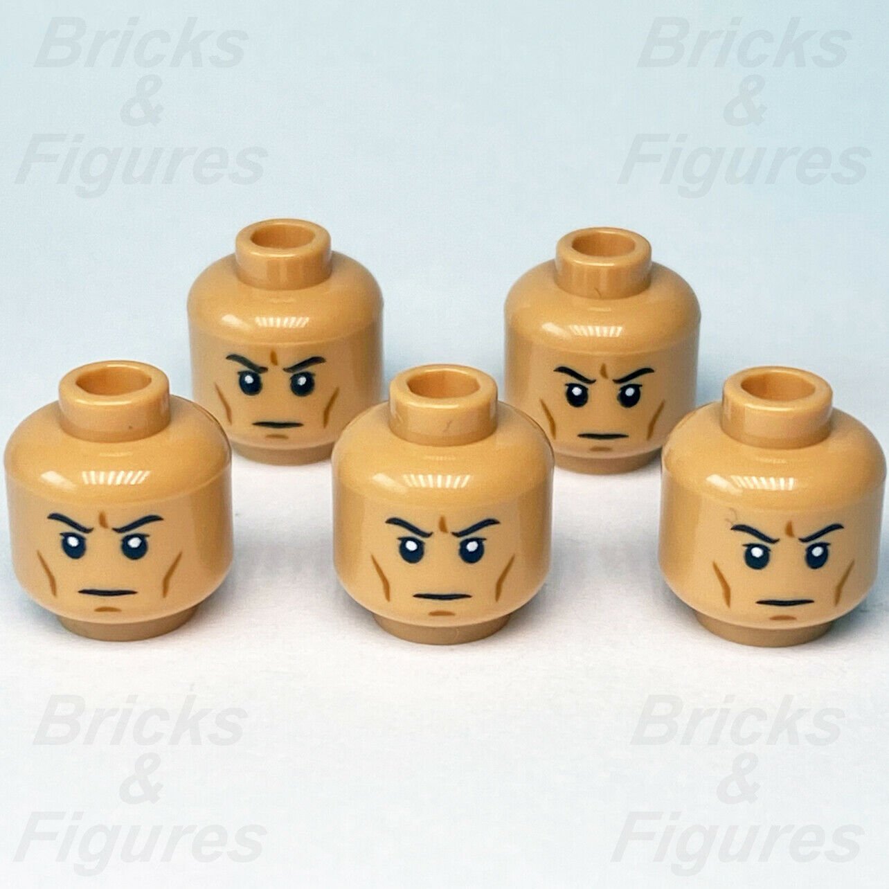 5 x Star Wars LEGO Clone Trooper Head / Face Minifigure Parts 75280 75283 75286 - Bricks & Figures