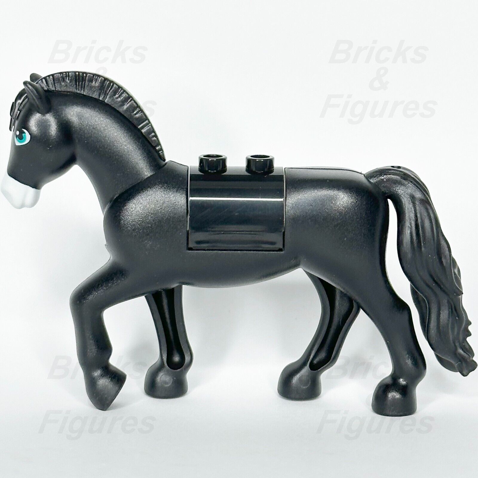 LEGO Disney Princess Black Horse Khan Animal Part Minifigure 43208 White Blaze