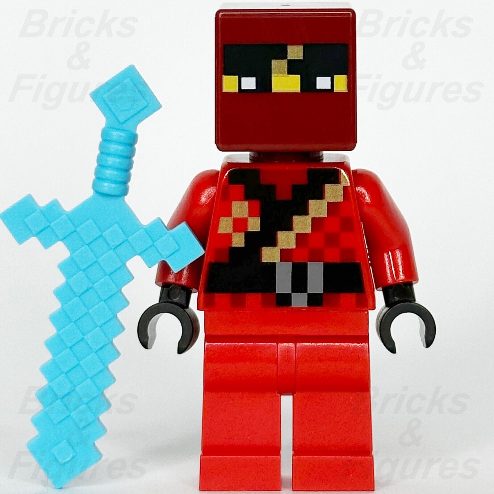 LEGO Minecraft Kai Minifigure with Sword Fire Red Ninja 21160 min077 Ninjago