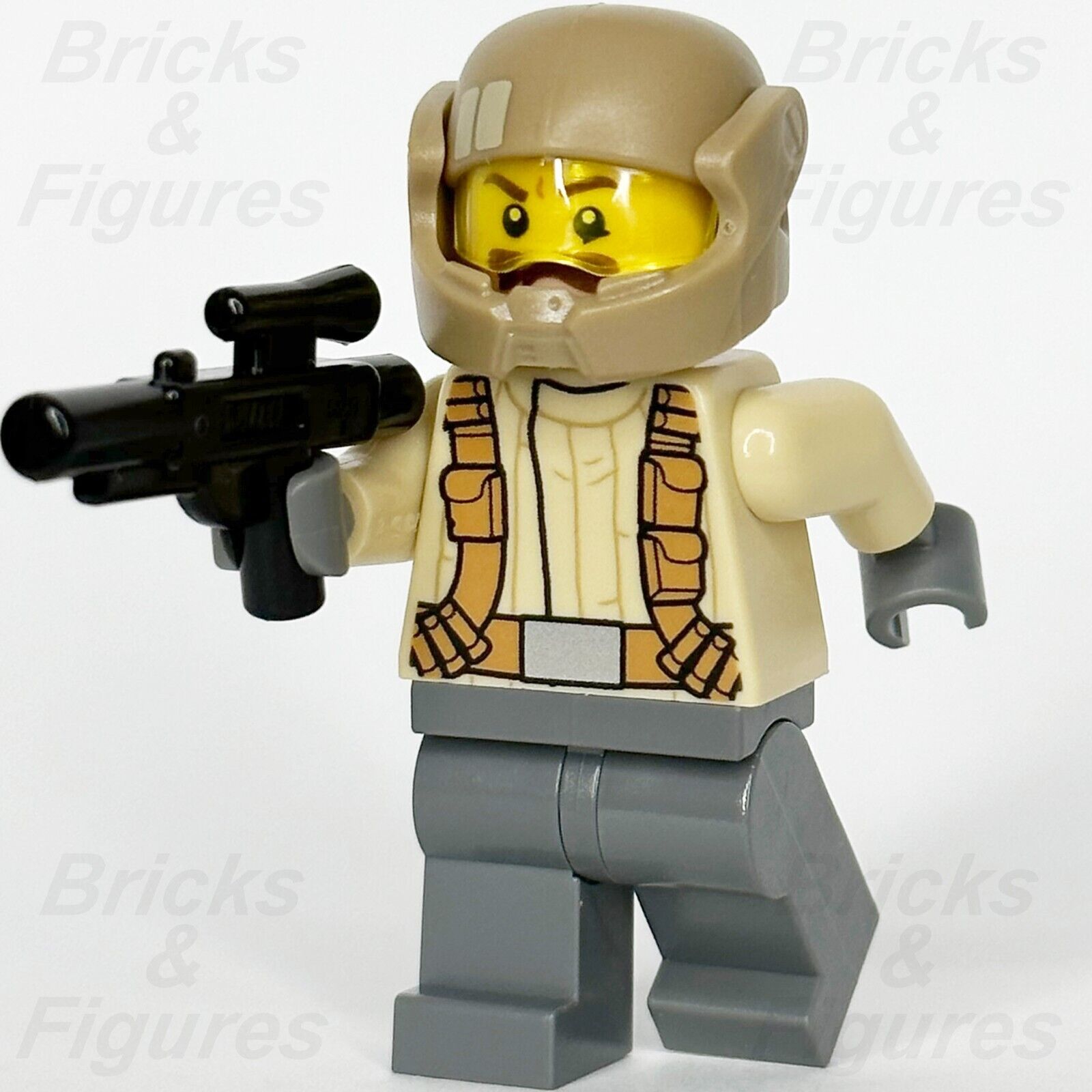 LEGO Star Wars Resistance Trooper Minifigure Tan Jacket Moustache 75131 sw0696 1