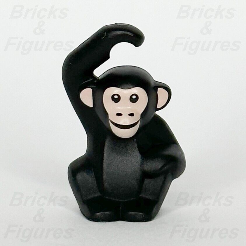 LEGO Chimpanzee Animal Minifigure Part Black Monkey 40530 95327pb01 Chimp 1