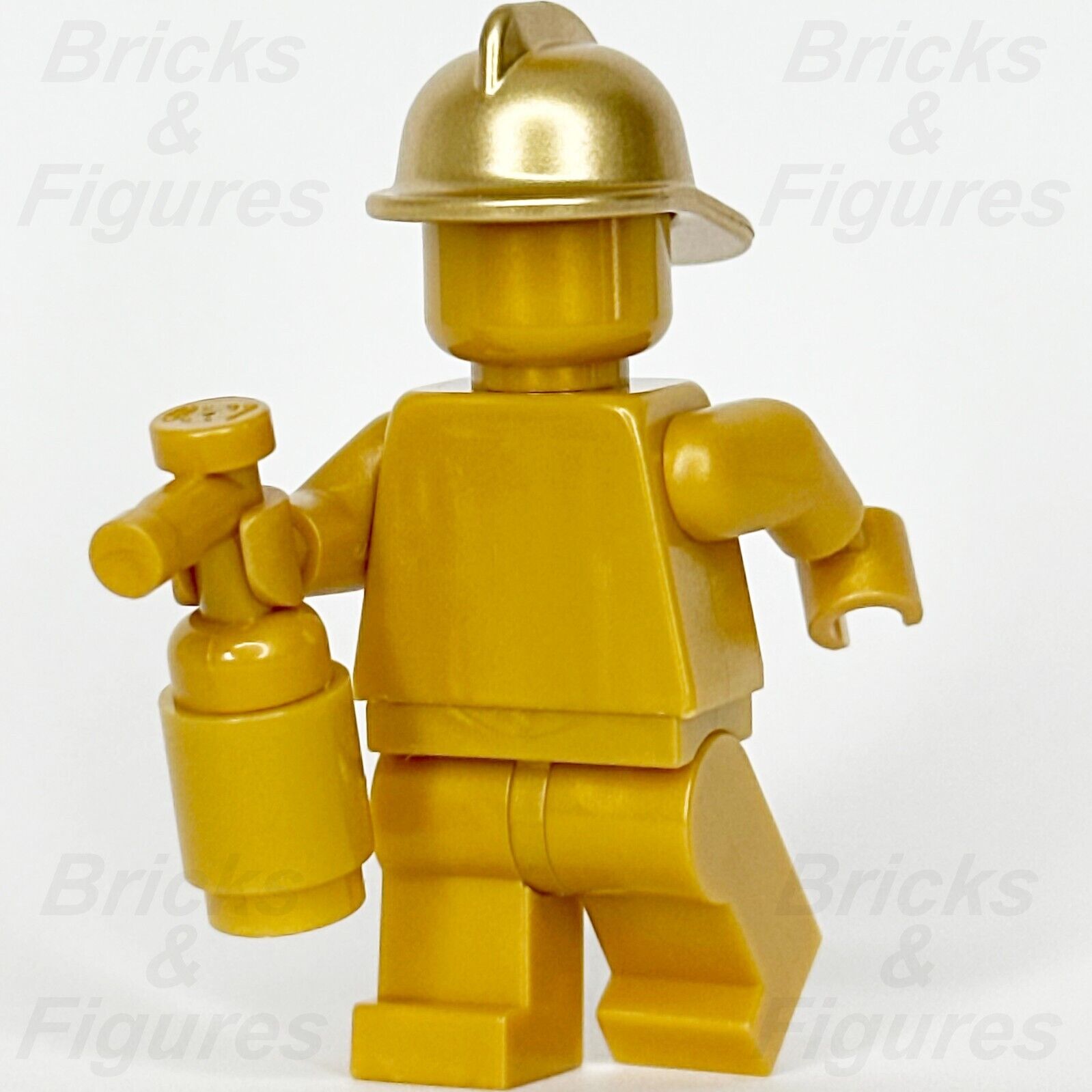 LEGO City Firefighter Gold Statue Minifigure Town Police 60207 cty0989 Fireman