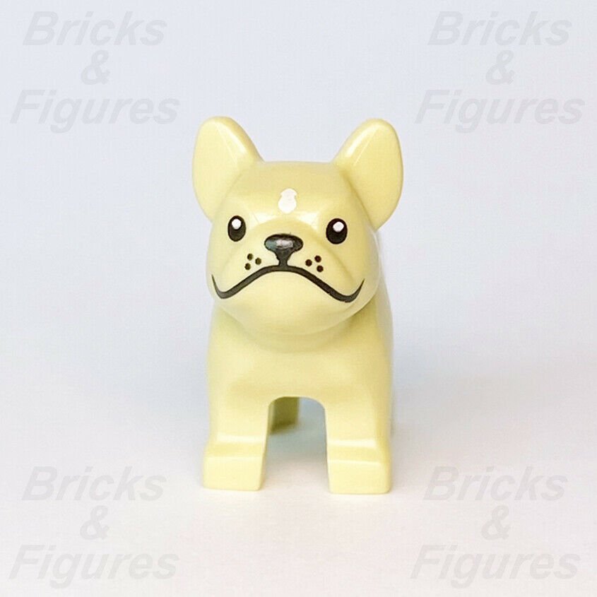 Creator LEGO French Bulldog Tan Dog Animal Minifigure Part 10291 71018 - Bricks & Figures