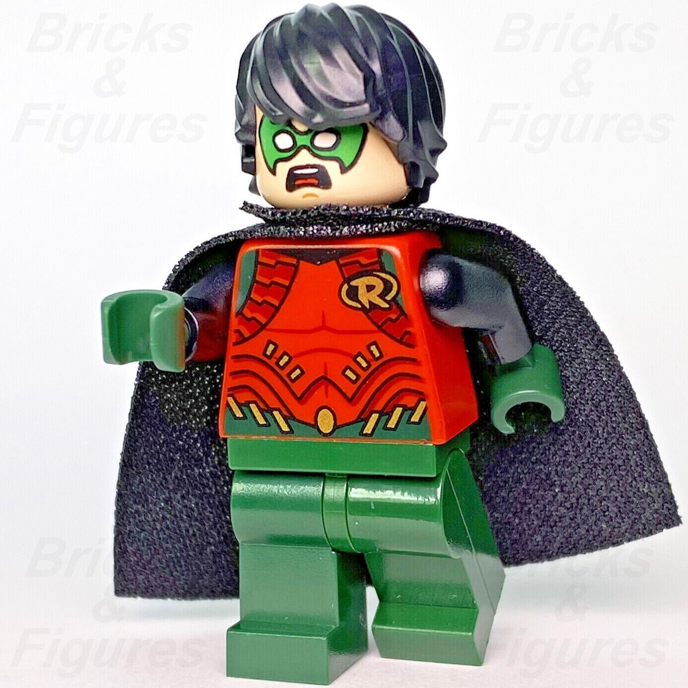 DC Super Heroes LEGO Robin Green Mask & Cape Batman 2 Minifigure 76034 sh195 - Bricks & Figures