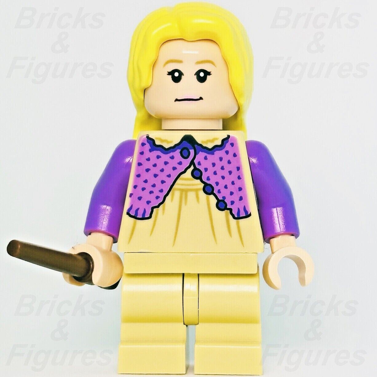 Harry Potter LEGO Luna Lovegood Loony Ravenclaw Witch Minifigure 76400 hp347 - Bricks & Figures