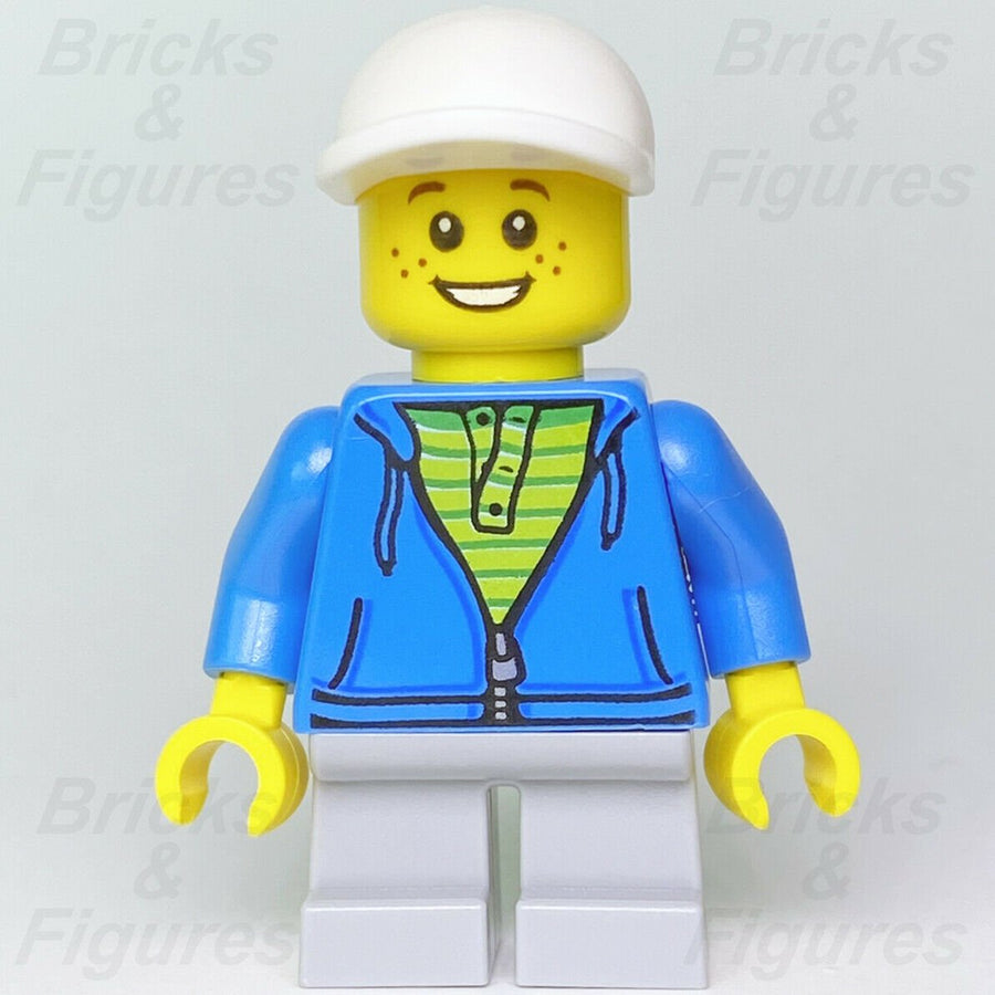 Ideas LEGO Young Boy with White Cap & Blue Hoodie Minifigure 21310 idea033 - Bricks & Figures