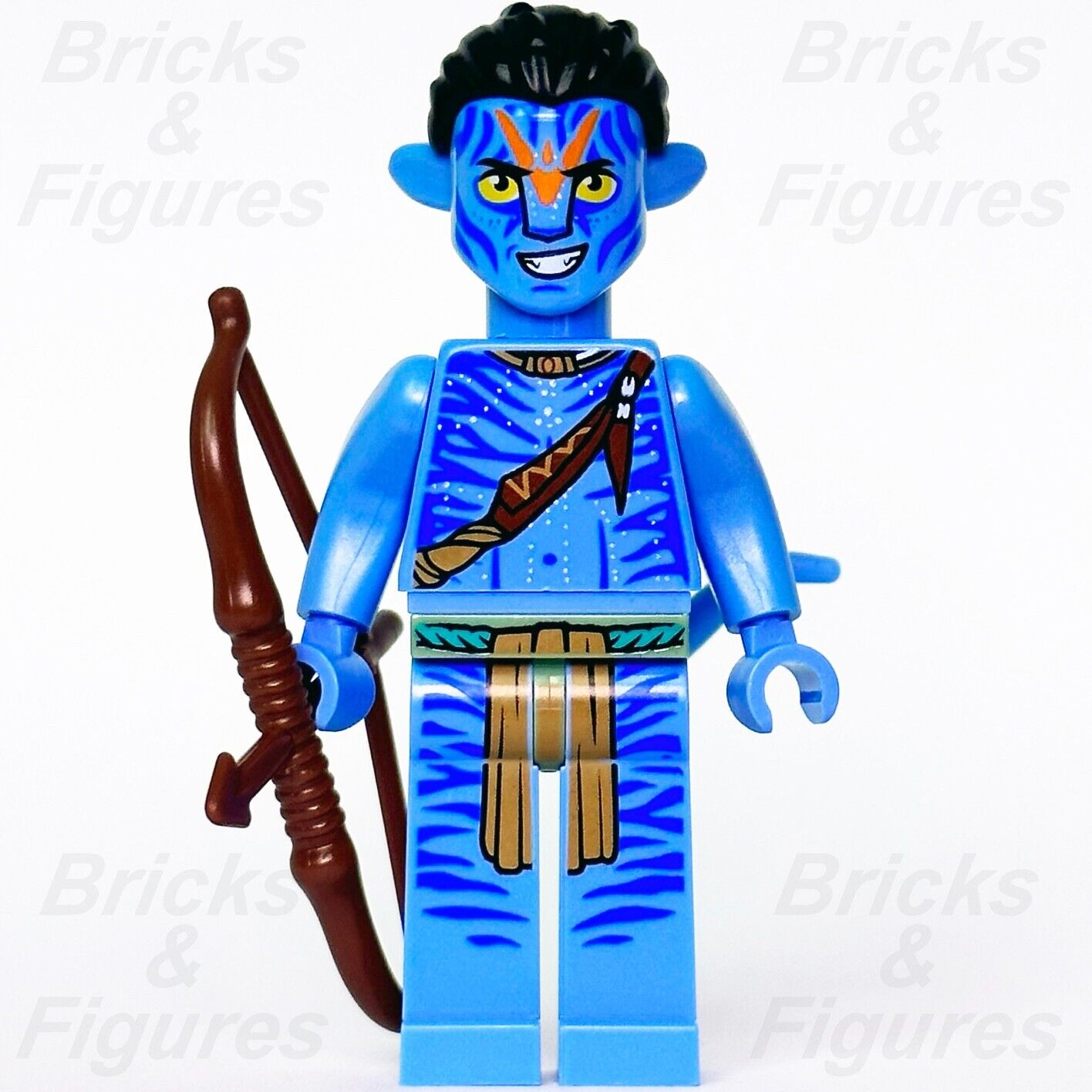 LEGO Avatar Jake Sully Na'vi Form Minifigure with Bow 75573 avt011 Minifig New - Bricks & Figures