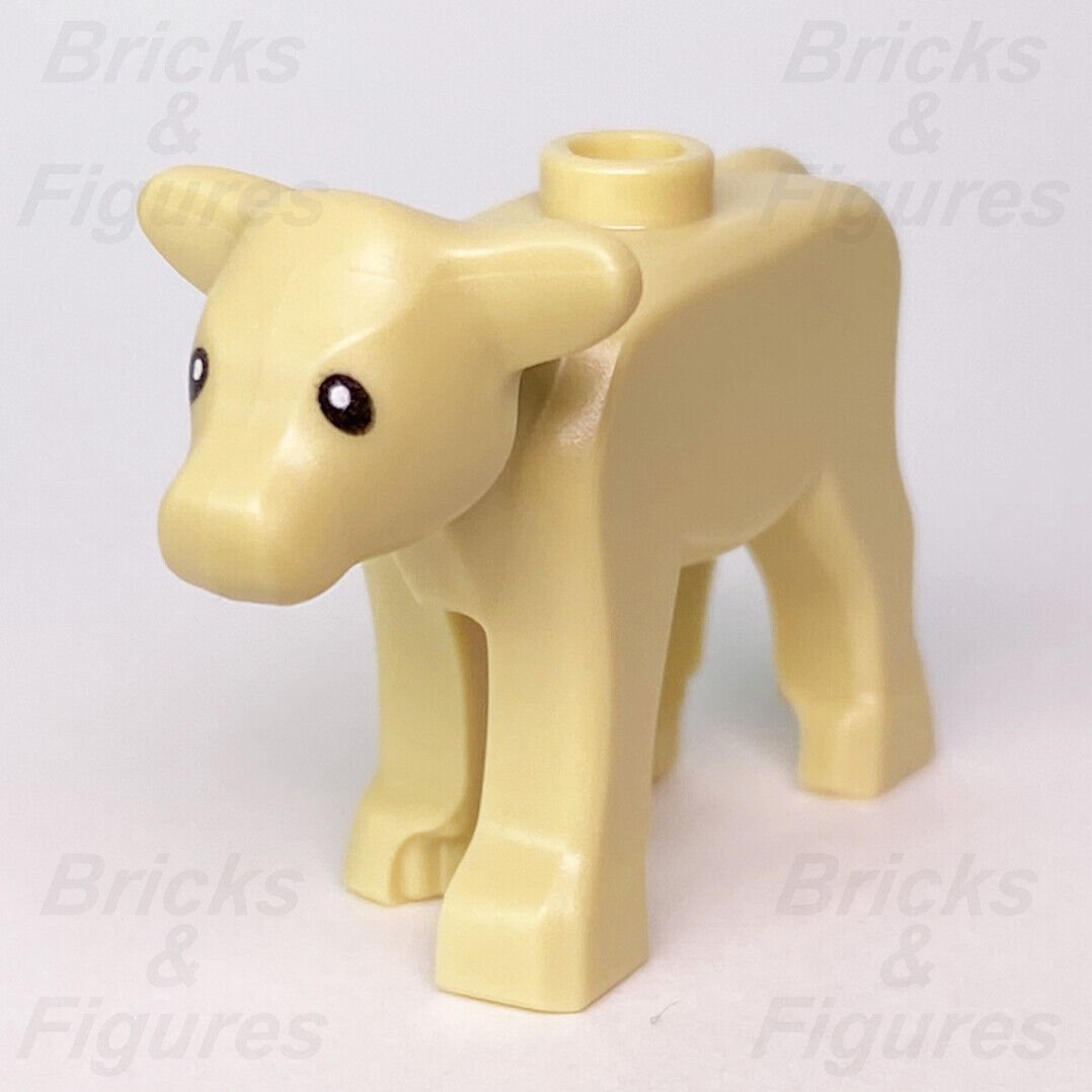 LEGO Calf Baby Cow Tan City Town Farm Animal Part Minifigure 60346 Genuine New - Bricks & Figures