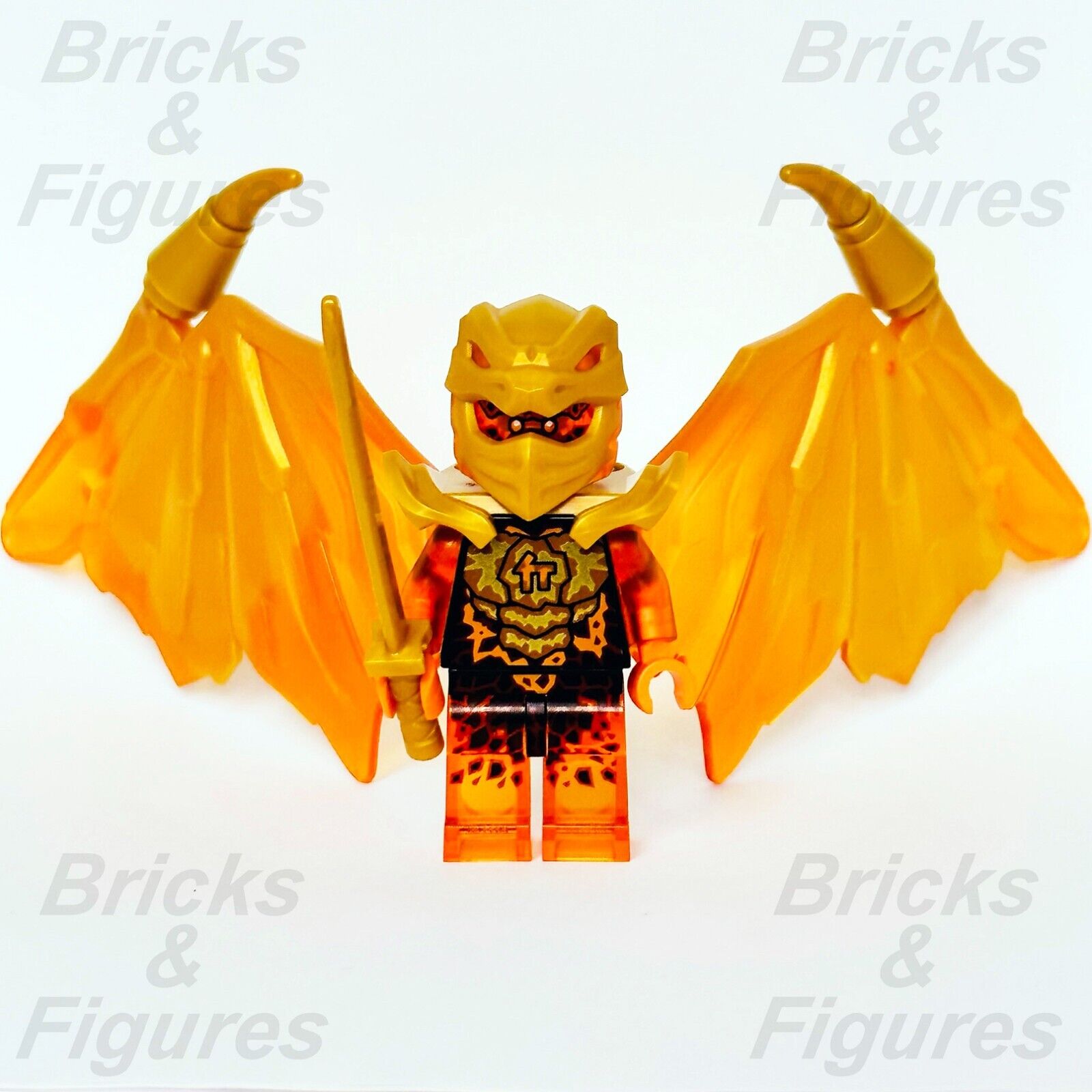 LEGO Cole Golden Dragon Ninjago Crystalized Minifigure 71770 njo781 Ninja New - Bricks & Figures