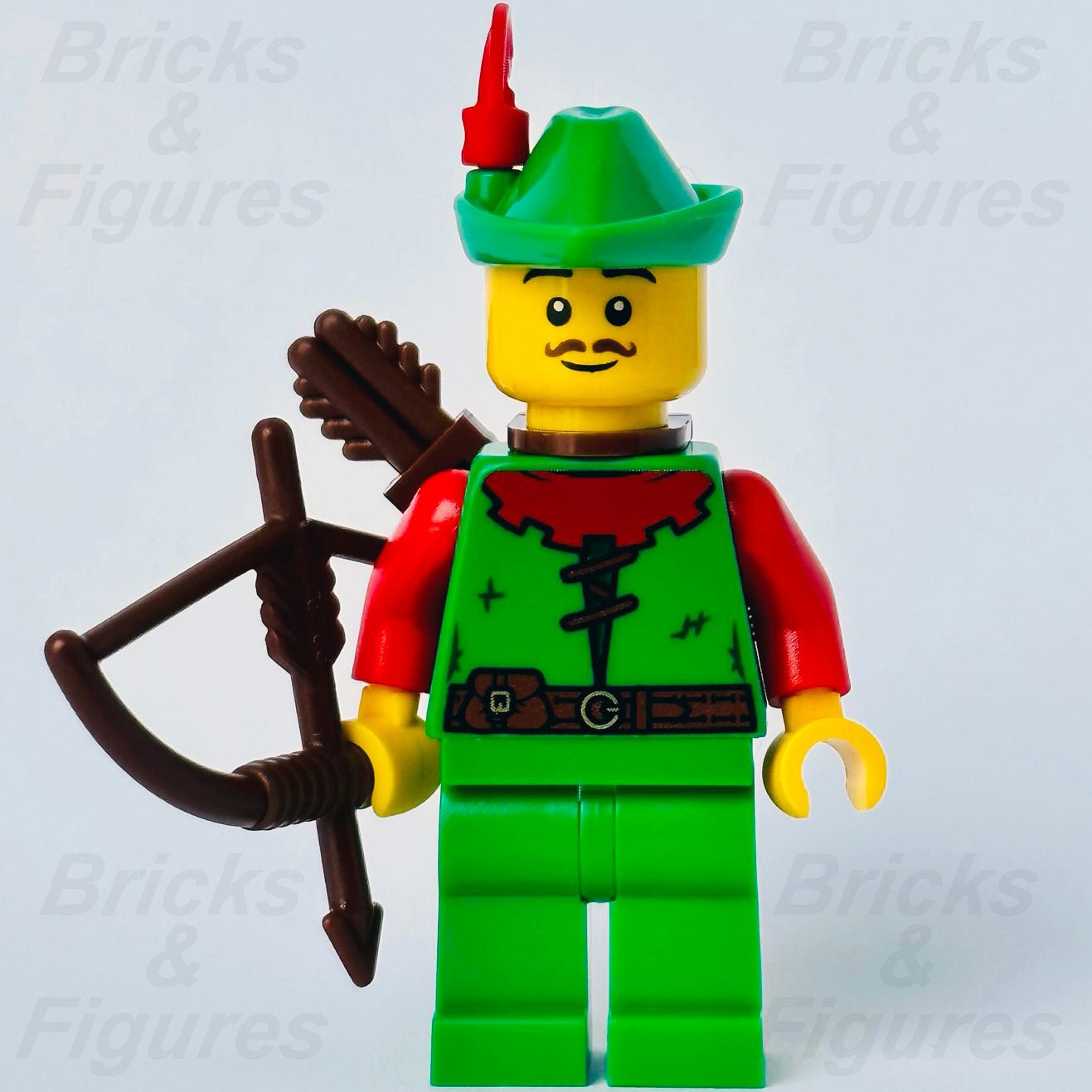 LEGO Forestman Castle Forestmen Minifigure with Bow Lion Knights 10305 cas571 - Bricks & Figures