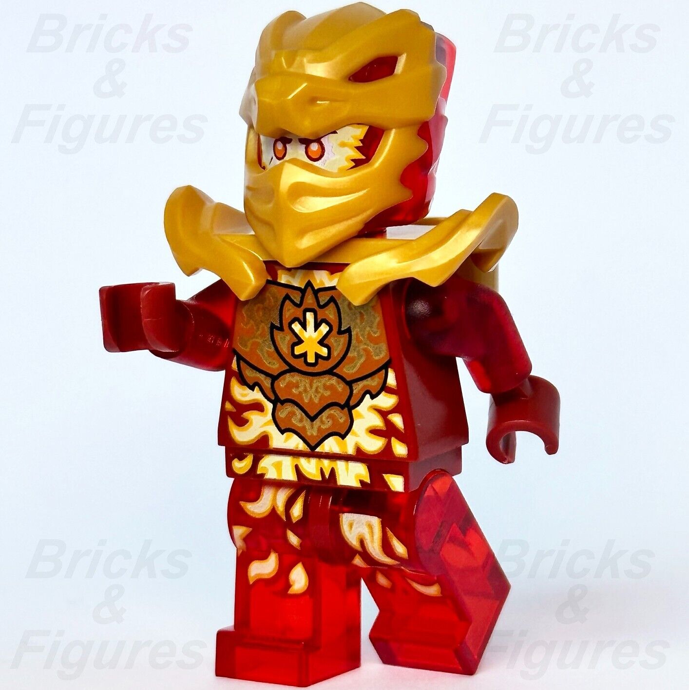 LEGO Kai Golden Dragon Ninjago Crystalized Minifigure Fire Ninja 71769 njo757 - Bricks & Figures