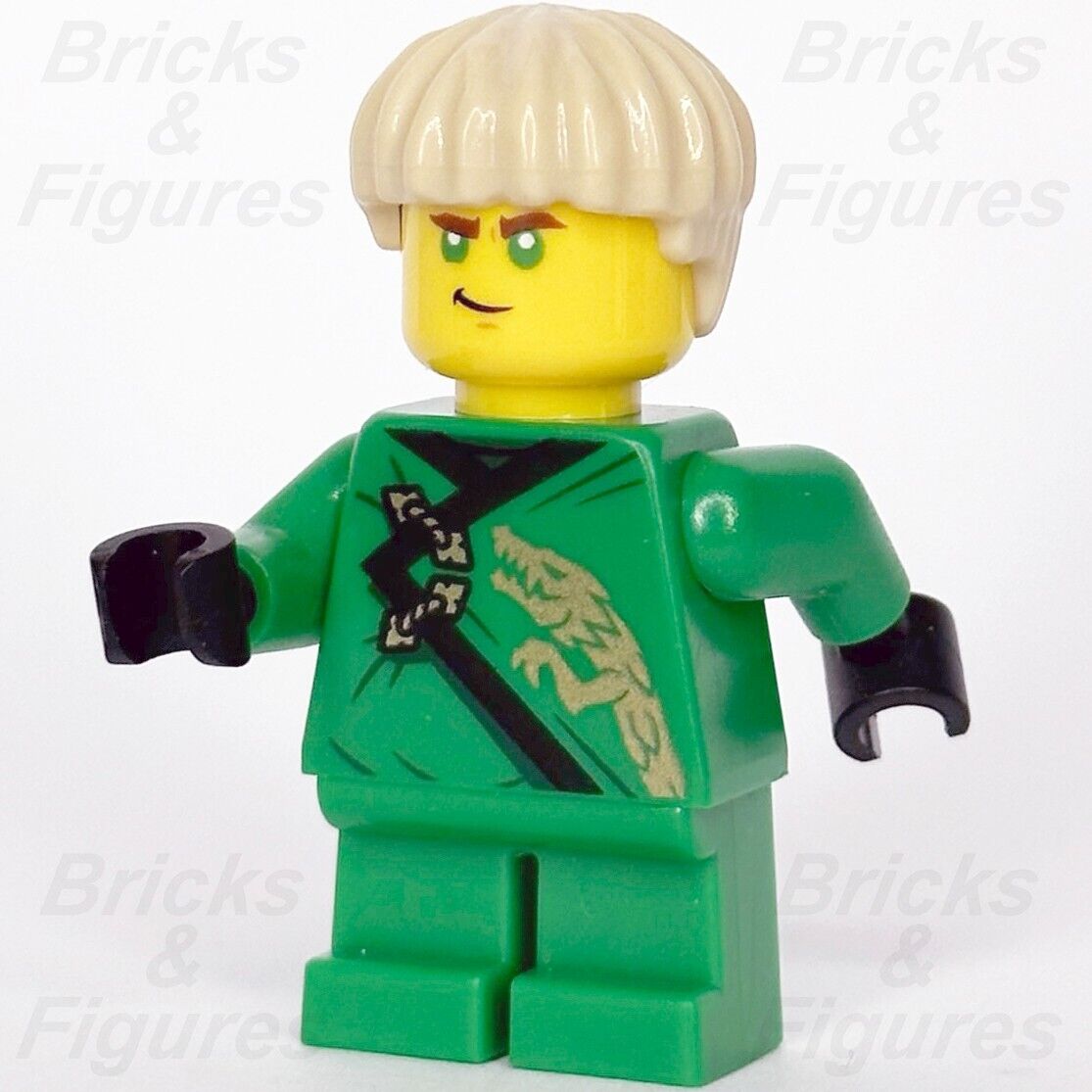 LEGO Ninjago Young Lloyd Garmadon Minifigure Green Ninja Legacy 71741 njo674 - Bricks & Figures