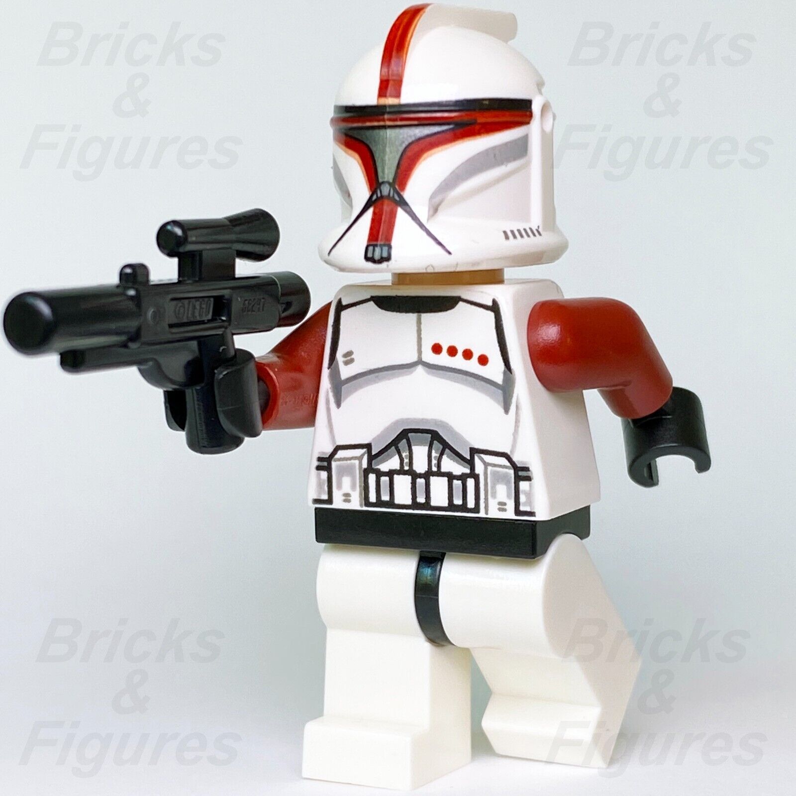 LEGO Star Wars Clone Trooper Captain Minifigure Phase 1 Red 75021 sw0492 New - Bricks & Figures