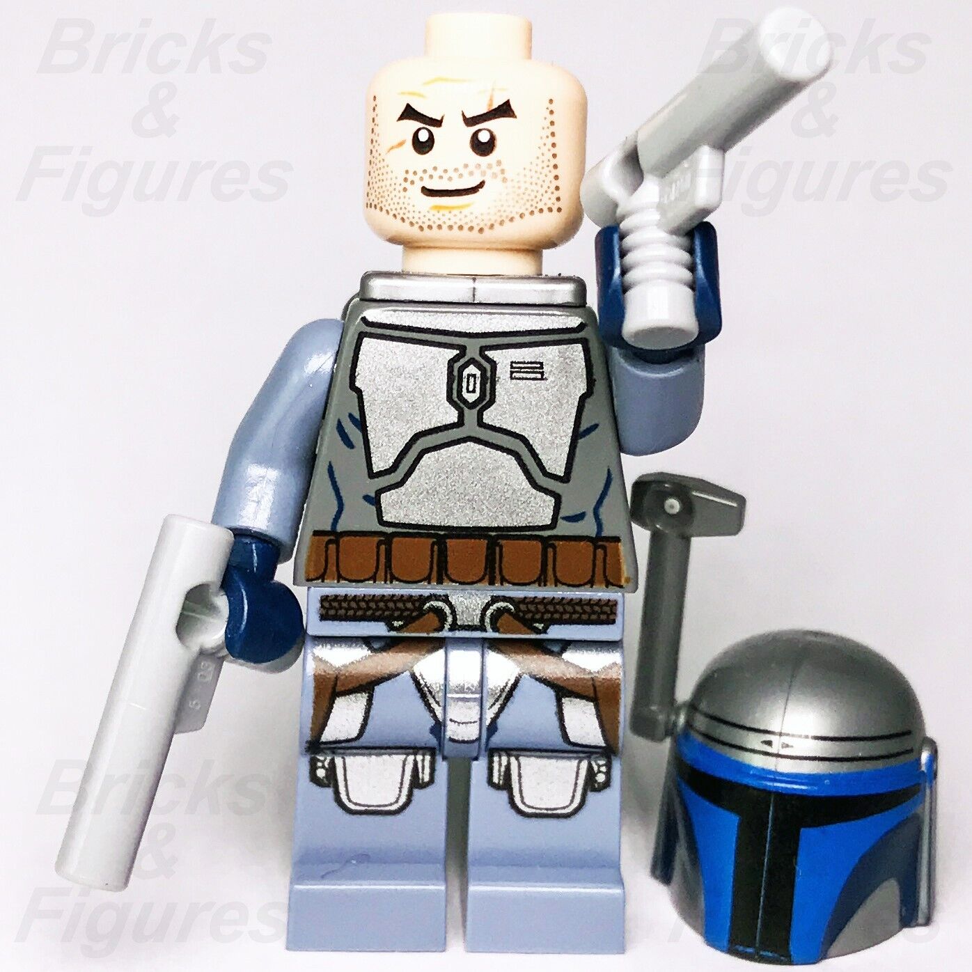 LEGO Star Wars Jango Fett Minifigure Mandalorian Bounty Hunter 75015 sw0468 New - Bricks & Figures