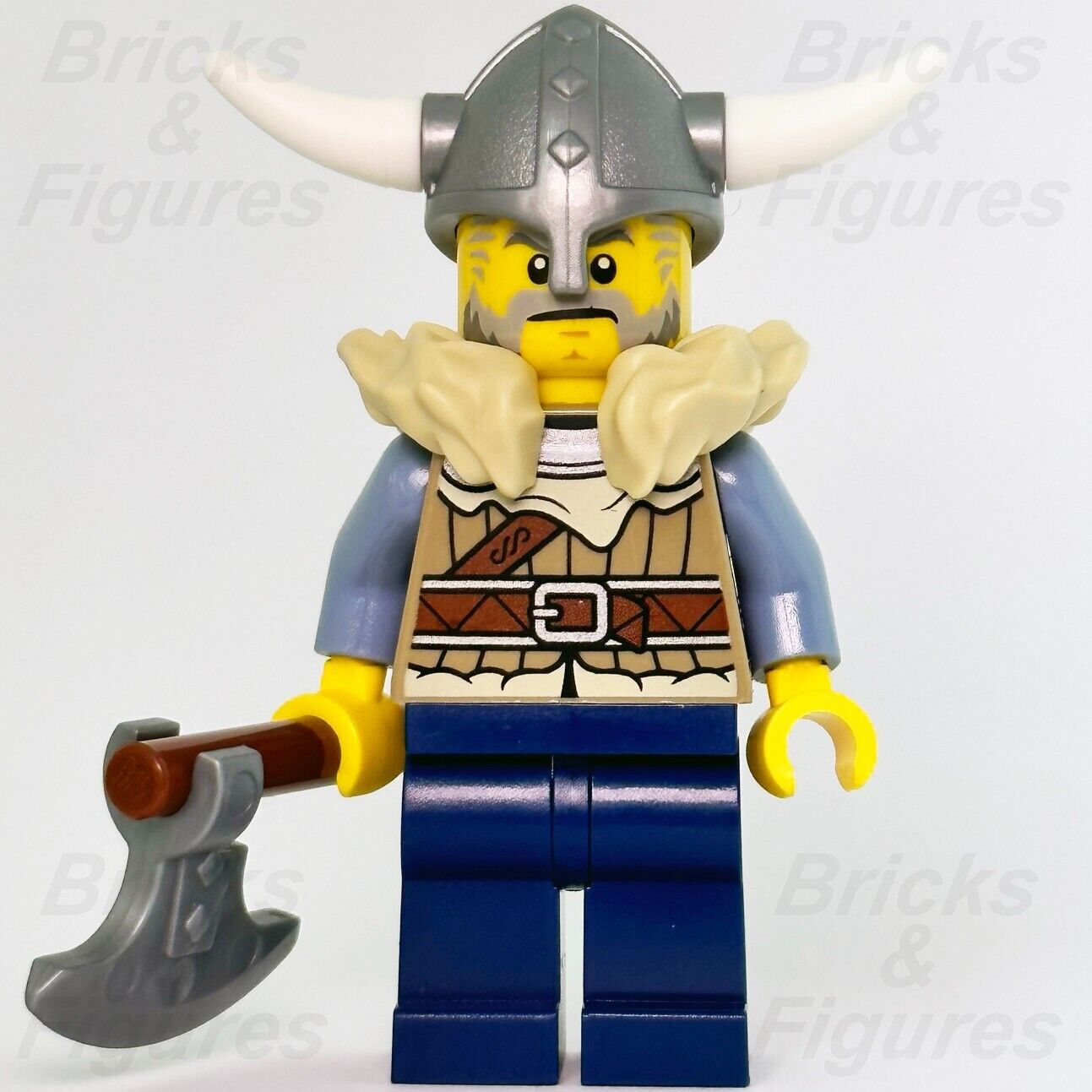 LEGO Viking Warrior Male Creator Minifigure with Axe & Helmet 31132 vik040 New - Bricks & Figures