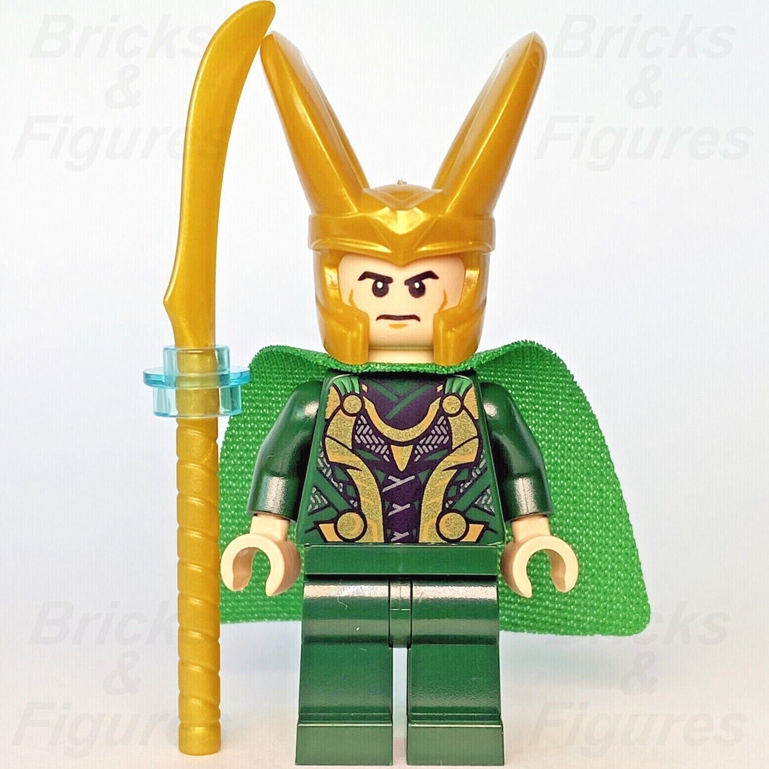 Marvel Super Heroes LEGO Loki Odinson God of Mischief Minifigure 76152 sh644 - Bricks & Figures