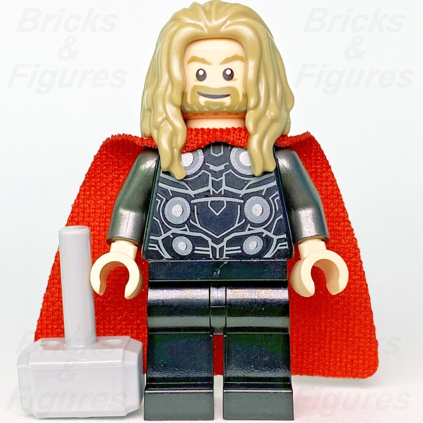 Marvel Super Heroes LEGO Thor w/ Hammer Avengers Endgame Minifigure 40525 sh734 - Bricks & Figures