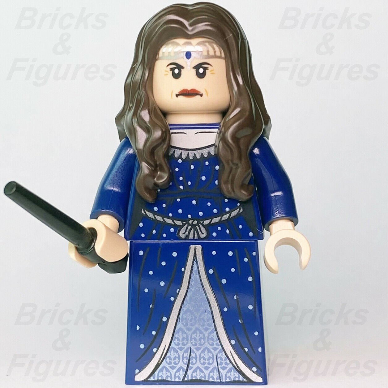 New Harry Potter LEGO Rowena Ravenclaw with Wand Witch Minifigure 71043 hp162 - Bricks & Figures