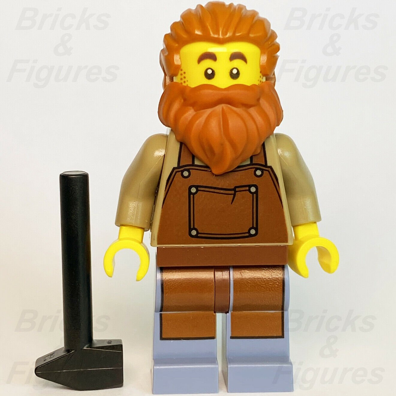 New Ideas LEGO® Blacksmith with Apron Outfit CUUSOO Minifigure 21325 idea082 - Bricks & Figures