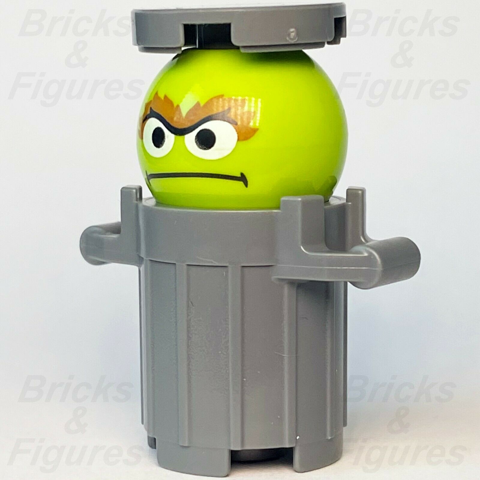 New Ideas LEGO Oscar The Grouch 123 Sesame Street Minifigure from set 21324 - Bricks & Figures