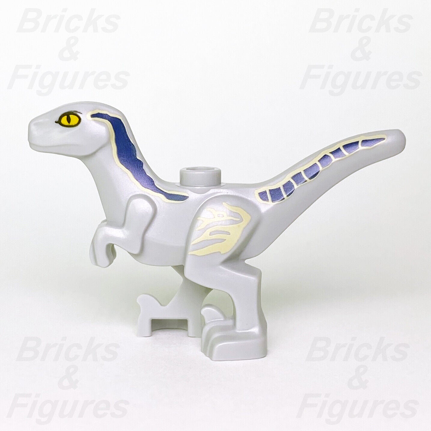 New Jurassic World LEGO Beta Baby Raptor Blue Dinosaur Minifigure Part 76946 - Bricks & Figures